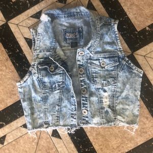 Jean jacket vest